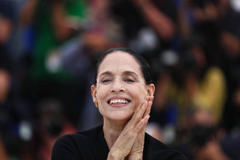 Sônia Braga em Cannes, nesta quinta.