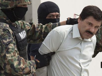 &#039;El Chapo&#039; Guzm&aacute;n em fevereiro de 2014, quando foi capturado.