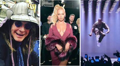 Ozzy Osbourne. Beyoncé y Kanye West tienen 'sus cosas' en cuanto a necesidad básicas dentro de un camerino.