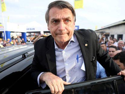 O candidato Jair Bolsonaro.