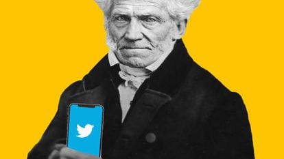 Schopenhauer tuiteando sobre a morte