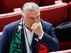 Hungarian Prime Minister Viktor Orban attends the UEFA EURO 2020 Group F football match between Hungary and Portugal at the Puskas Arena in Budapest on June 15, 2021. (Photo by Laszlo Balogh / various sources / AFP)
