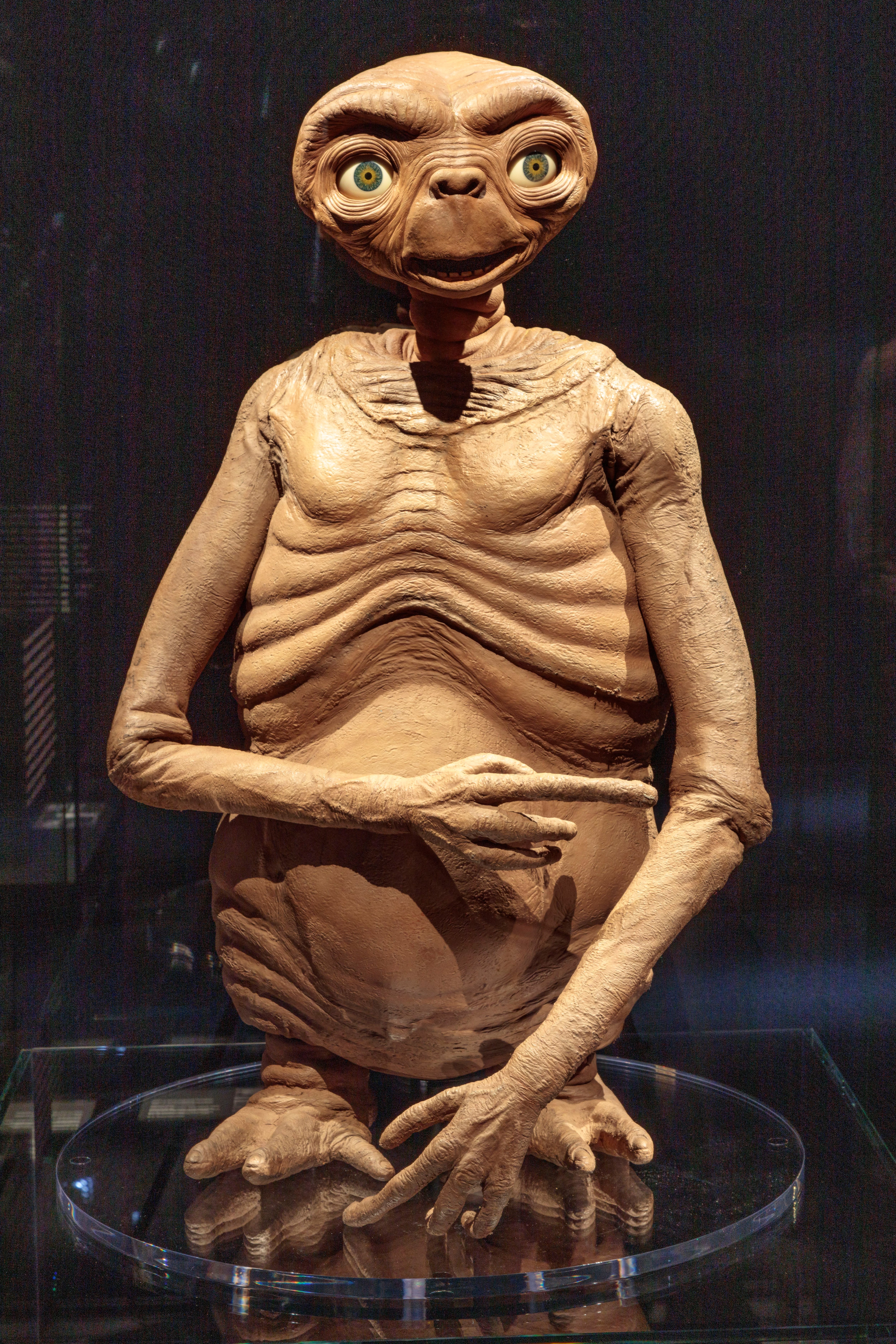 O boneco de ‘E.T.’numa vitrine do museu.