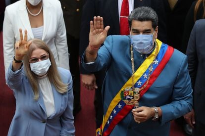 Nicolás Maduro em 12 de janeiro, na sede da Assembleia Nacional em Caracas.