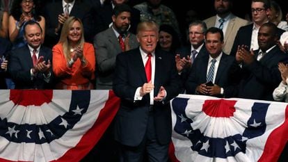 Donald Trump, durante o discurso em que anunciou a mudança de política em relação a Cuba.