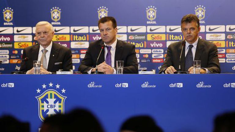 José Maria Marin, Dunga e Gilmar Rinaldi.