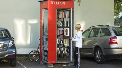 Antiga cabine telefônica