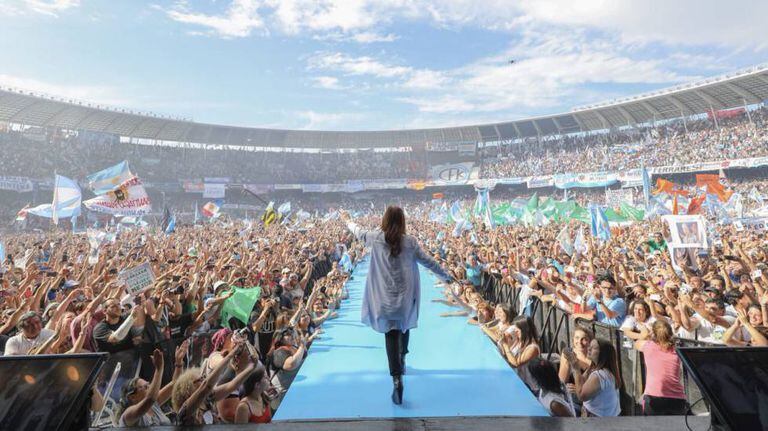 Cristina Kirchner em campanha