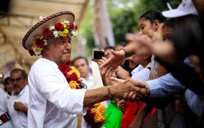 López Obrador no sábado passado, em Chiapas