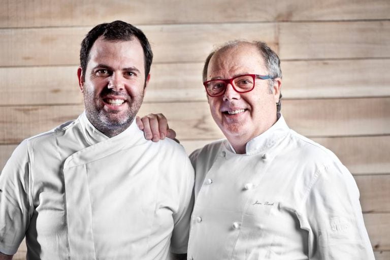 Oscar e o pai, Joan Bosch, em São Paulo