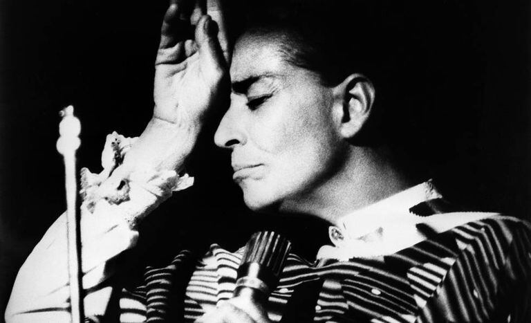 A cantora mexicana Chavela Vargas.