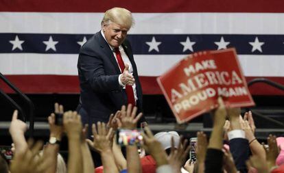 Donald Trump, neste domingo em Chattanooga (Tennessee).