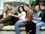 De izquierda a derecha, los protagonistas de 'Friends': Jennifer Aniston, David Schummer, Courteney Cox, Matt Leblanc, Lisa Kudrow y Matthew Perry.