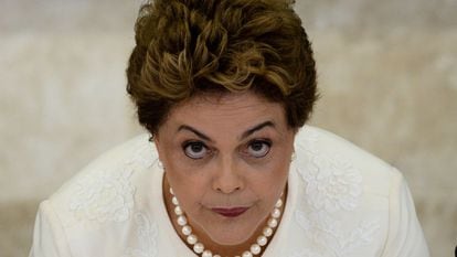 Dilma na reuni&atilde;o do Conselh&atilde;o.