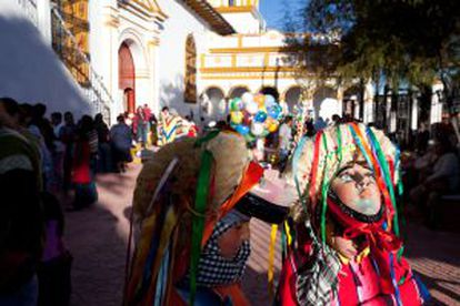 San Cristóbal de las Casas, em Chiapas (México), durante as festas de Guadalupe.