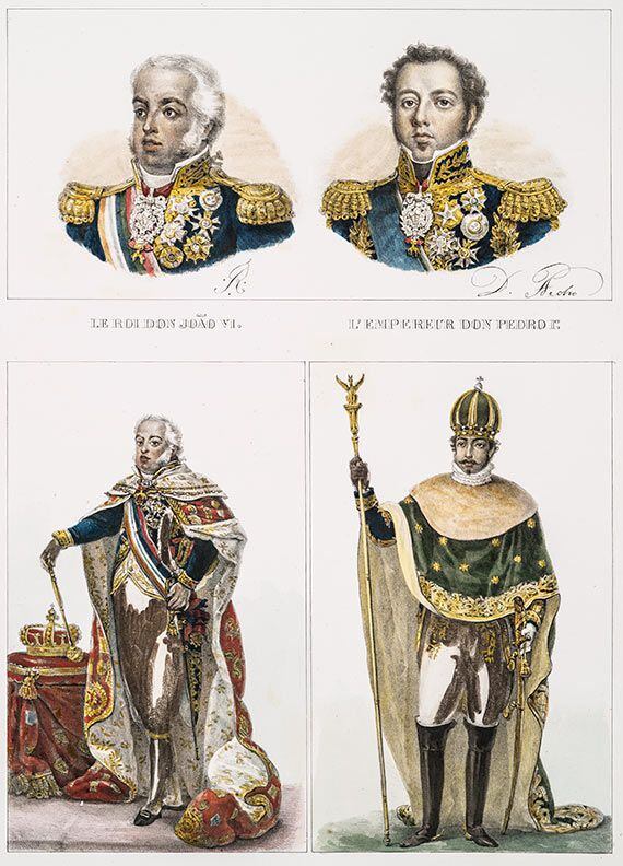 Embora educado para ser absolutista como D. João VI, D. Pedro I foi obrigado a dividir o poder com o Parlamento (imagem: Debret/The New York Public Library)