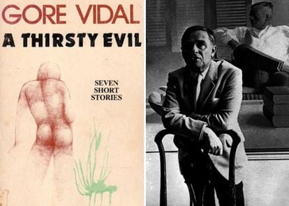 Gore Vidal escreveu Sede do mal (1956), uma série de relatos inspirados na vida de Denham Fouts. À direita, o escritor britânico Christopher Isherwood.