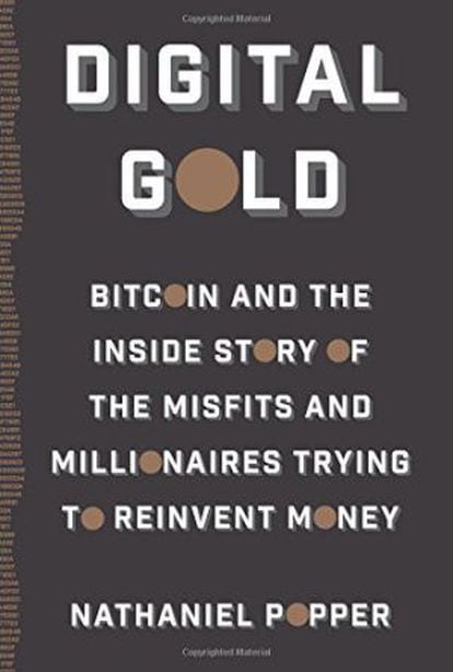 Capa do livro de Nathaniel Popper sobre a história do Bitcoin.