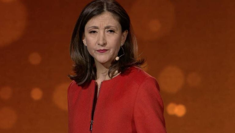 Ingrid Betancourt durante sua conversa TED.