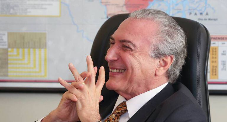 Michel Temer, presidente interino do Brasil.
