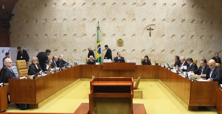 O plenário do Supremo na última quarta-feira.