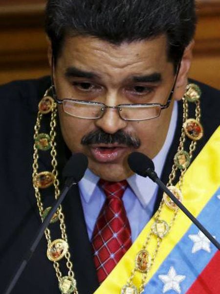 Nicolás Maduro, presidente da Venezuela, em seu discurso perante a Assembleia Nacional no dia 15 de janeiro.