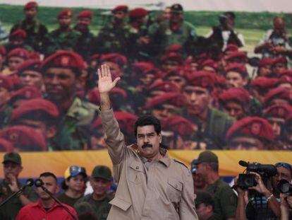 Maduro, em um ato das Forças Armadas venezuelanas.