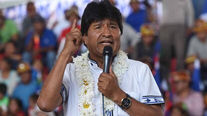 Evo Morales durante congresso