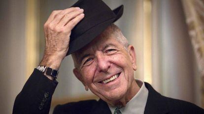 Leonard Cohen, em janeiro de 2012, em Paris.
