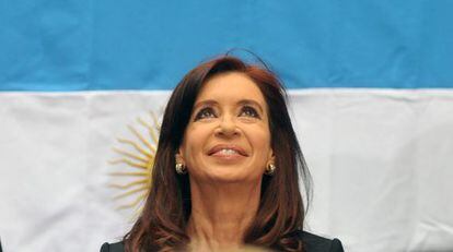 A presidenta argentina Cristina Fernández