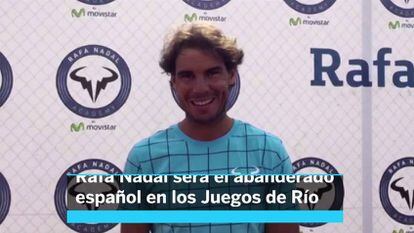 Rafael Nadal será o porta-bandeira espanhol no Rio