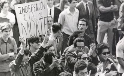 Manifestação no Rio de Janeiro em junho de 1968.
