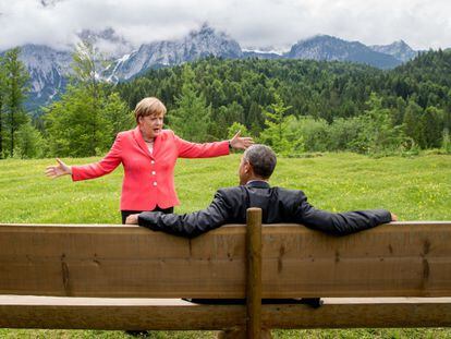 La foto de Merkel i Obama que s'ha convertit en viral.