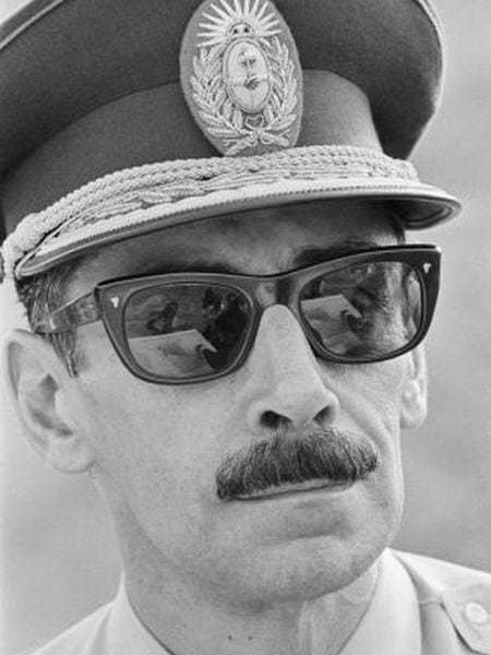O ditador argentino Jorge Rafael Videla em 1976