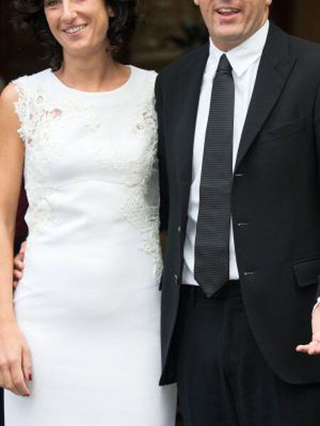Matteo Renzi, com sua esposa Agnese Landini.