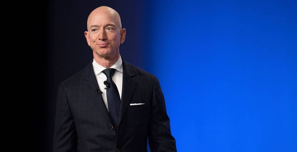Jeff Bezos, fundador da Amazon e da Blue Origin.