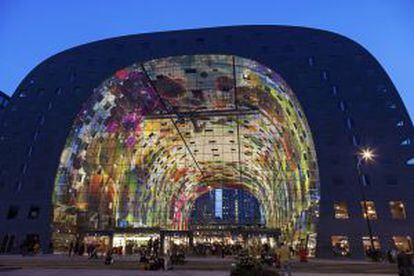 O mercado coberto de Markthal, em Roterdã.