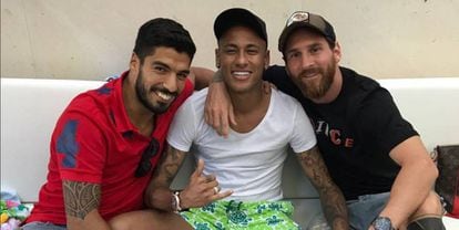 Luis Suárez, Neymar e Messi