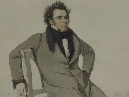 Retrato sem data de Schubert.