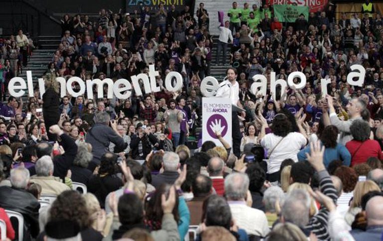 Pablo Iglesias em Valência.
