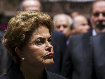 Rousseff durante evento em Nova York.