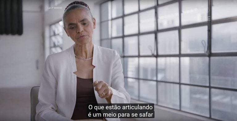 Marina Silva no programa eleitoral da Rede.