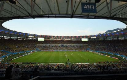 Vista geral do estádio do Maracanã.
