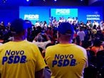 Militantes na XV Convenção Nacional do PSDB, em maio de 2019.