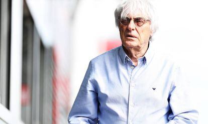 Bernie Ecclestone durante o Grande Prêmio da Hungria.