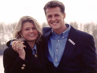 Michael Schumacher e sua mulher Corinna, na Alemanha.