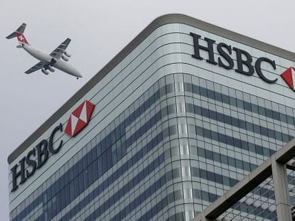 A sede de HSBC, no coração do distrito financeiro de Londres.