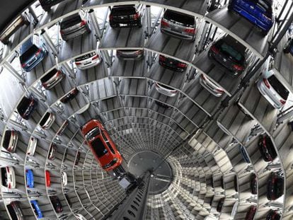 Fábrica de montagem do modelo Golf da Volkswagen na Alemanha.