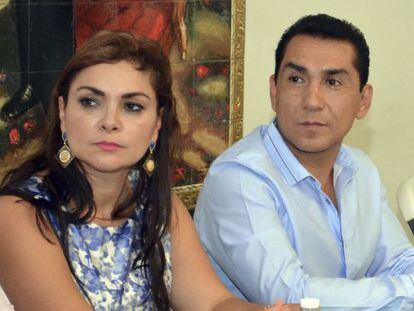 O prefeito de Iguala, José Luis Abarca, e sua mulher.