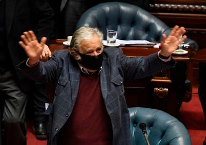O ex-presidente do Uruguai José Mujica se despede nesta terça-feira do Senado.